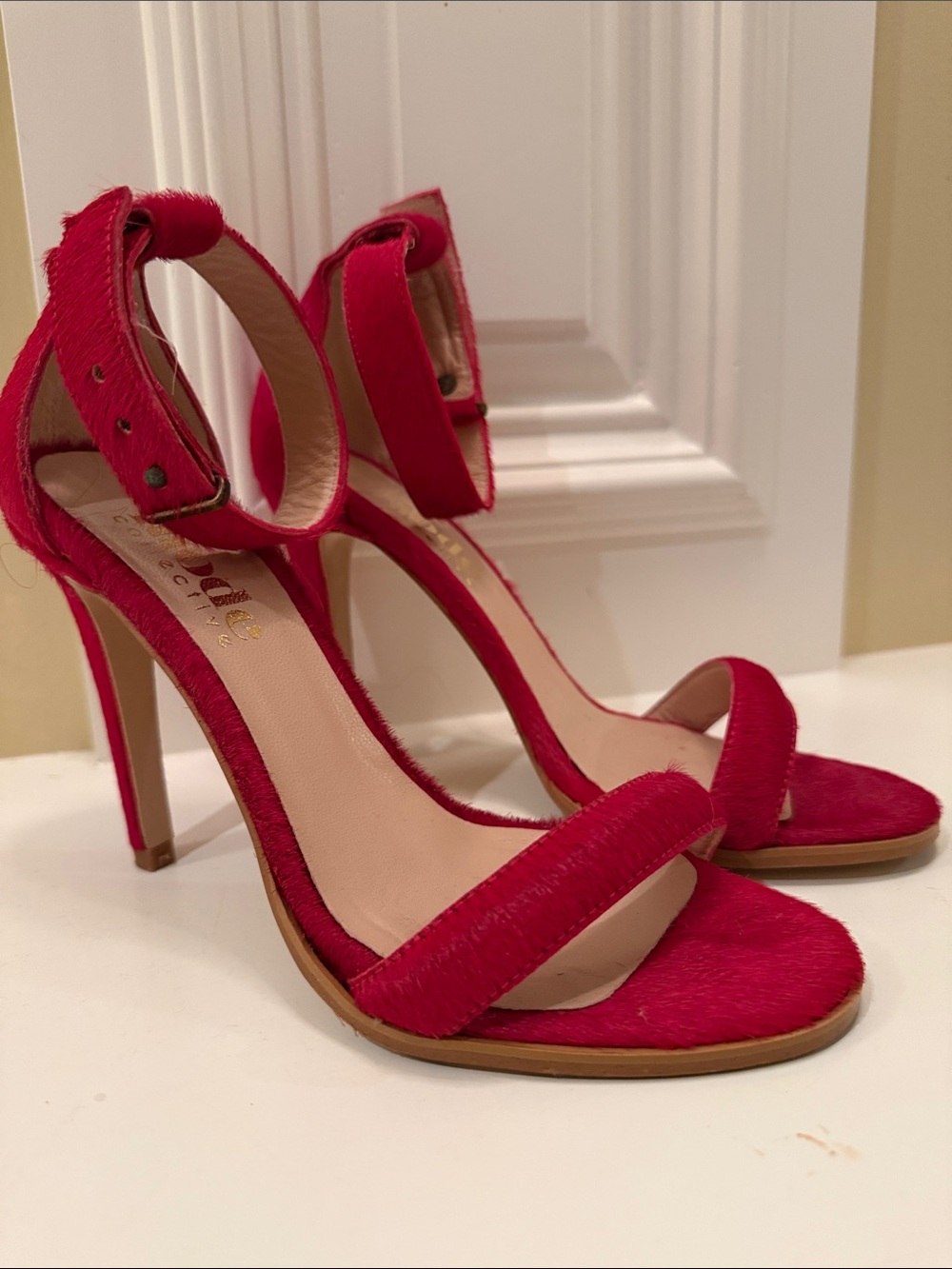 Red sandals